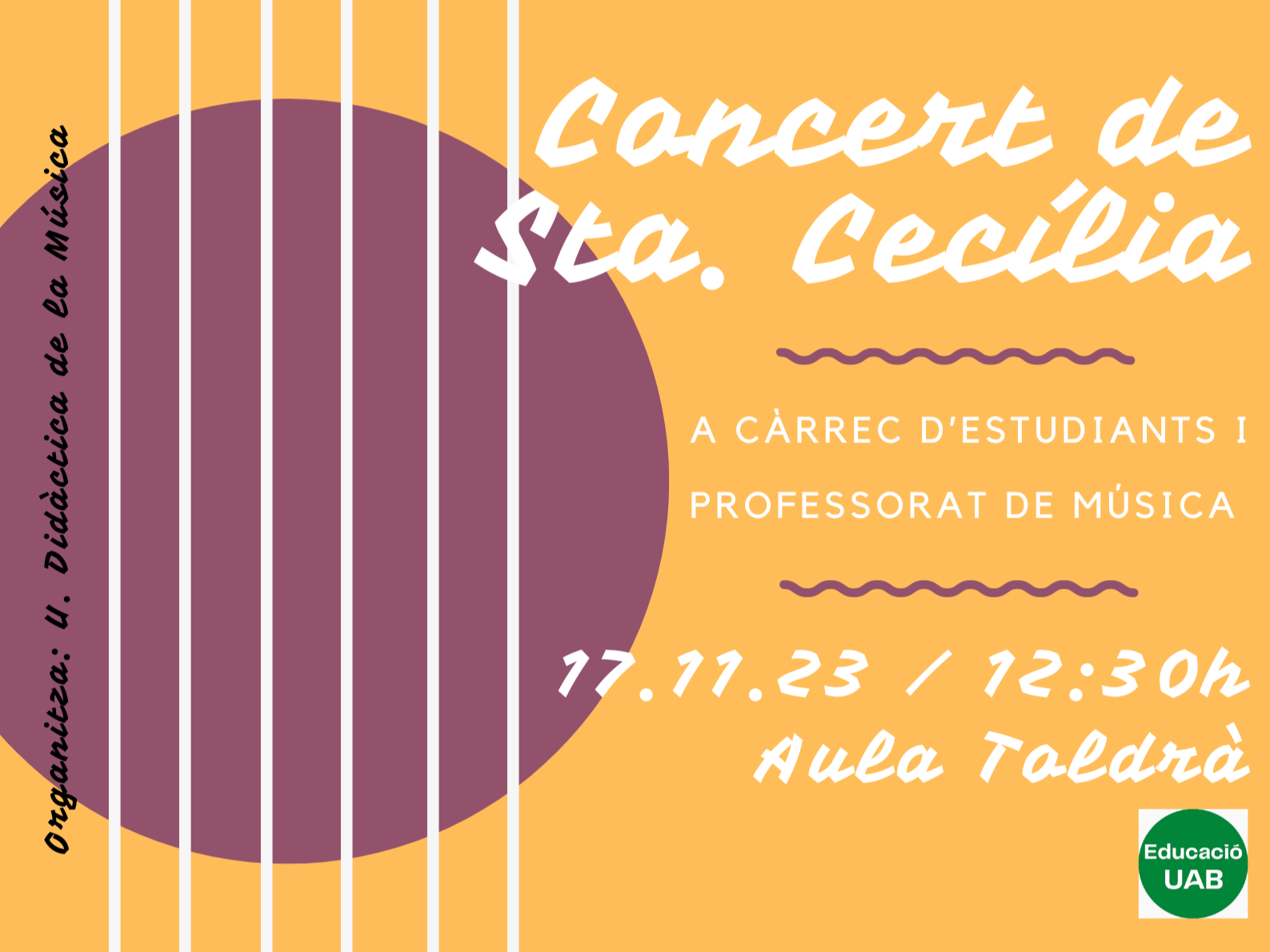 Imatges on es pot llegir Concert de Sta Cicília 2023